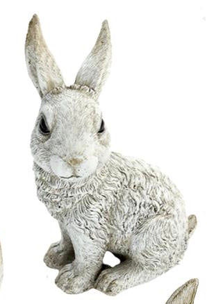 Sitting White Bunny Figurine For  Home Decor.